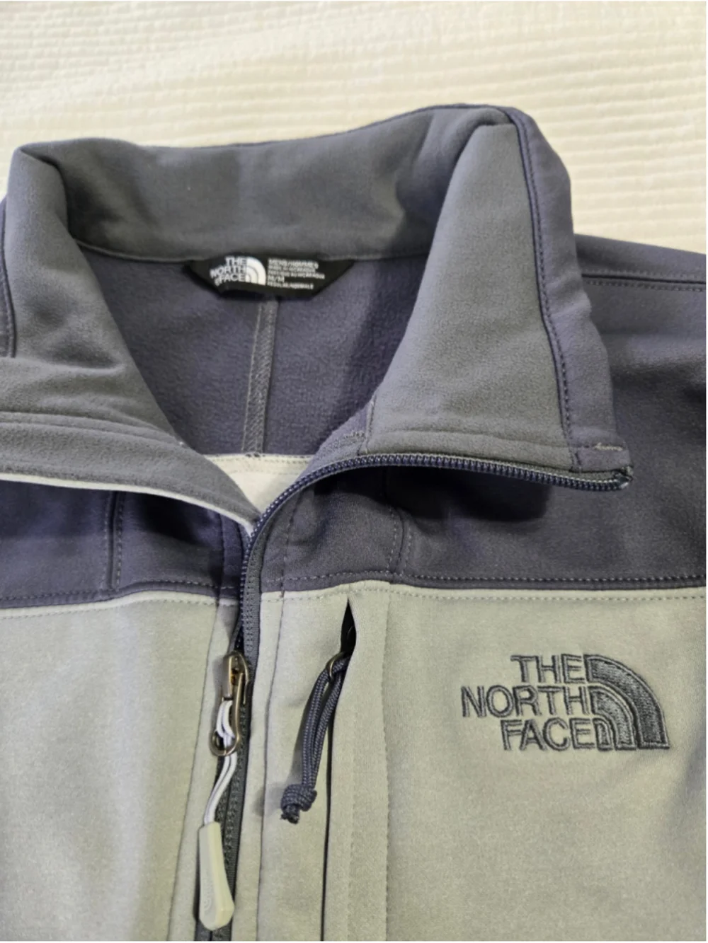 Men's The North Face Performance Jacket Size M Grey Dark Blue